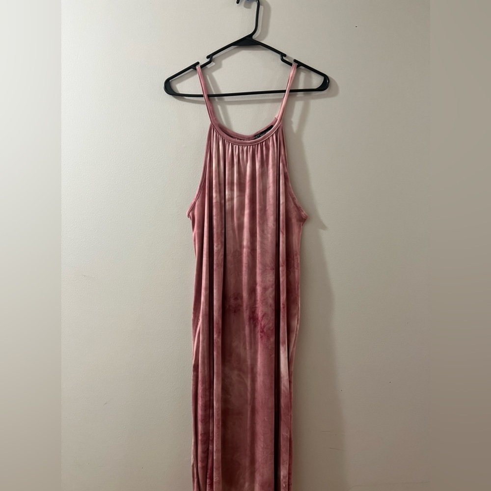 pink and white tie dye dress, never worn, size 2XL, tags still on.
